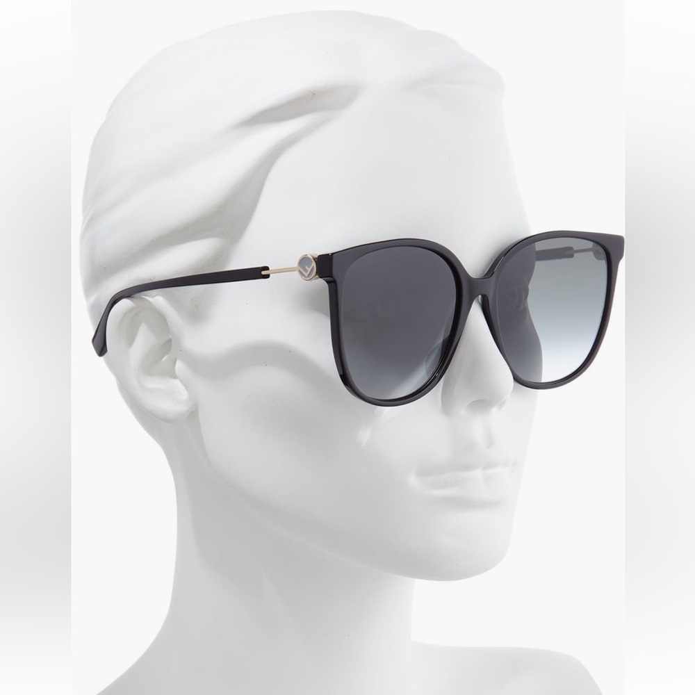 Fendi Black and Gold Frame Sunglasses